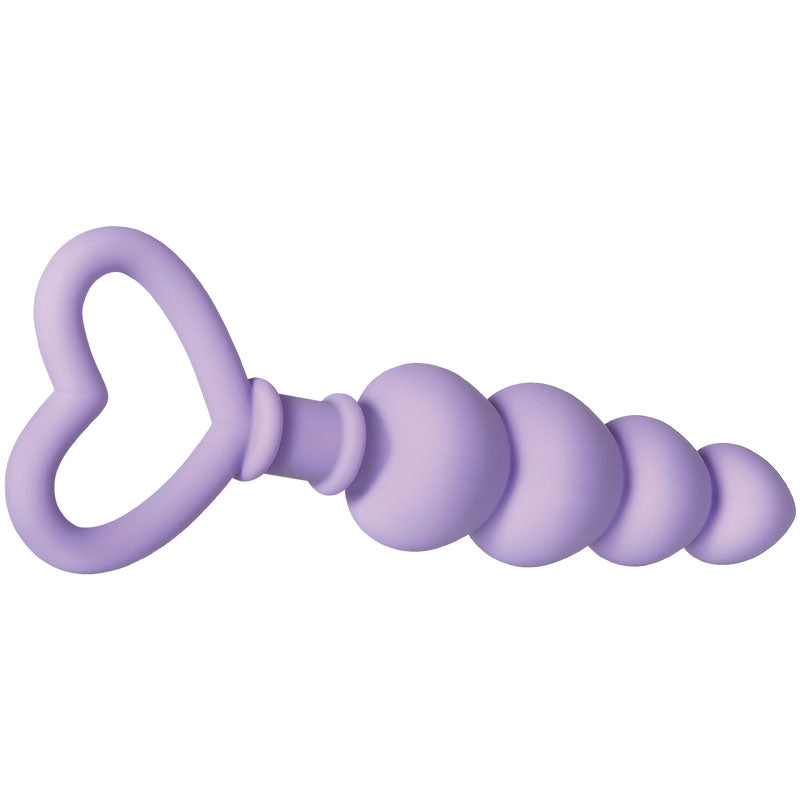 Evolved Sweet Treat Purple 11.5 Cm Beaded Butt Plug With Handle