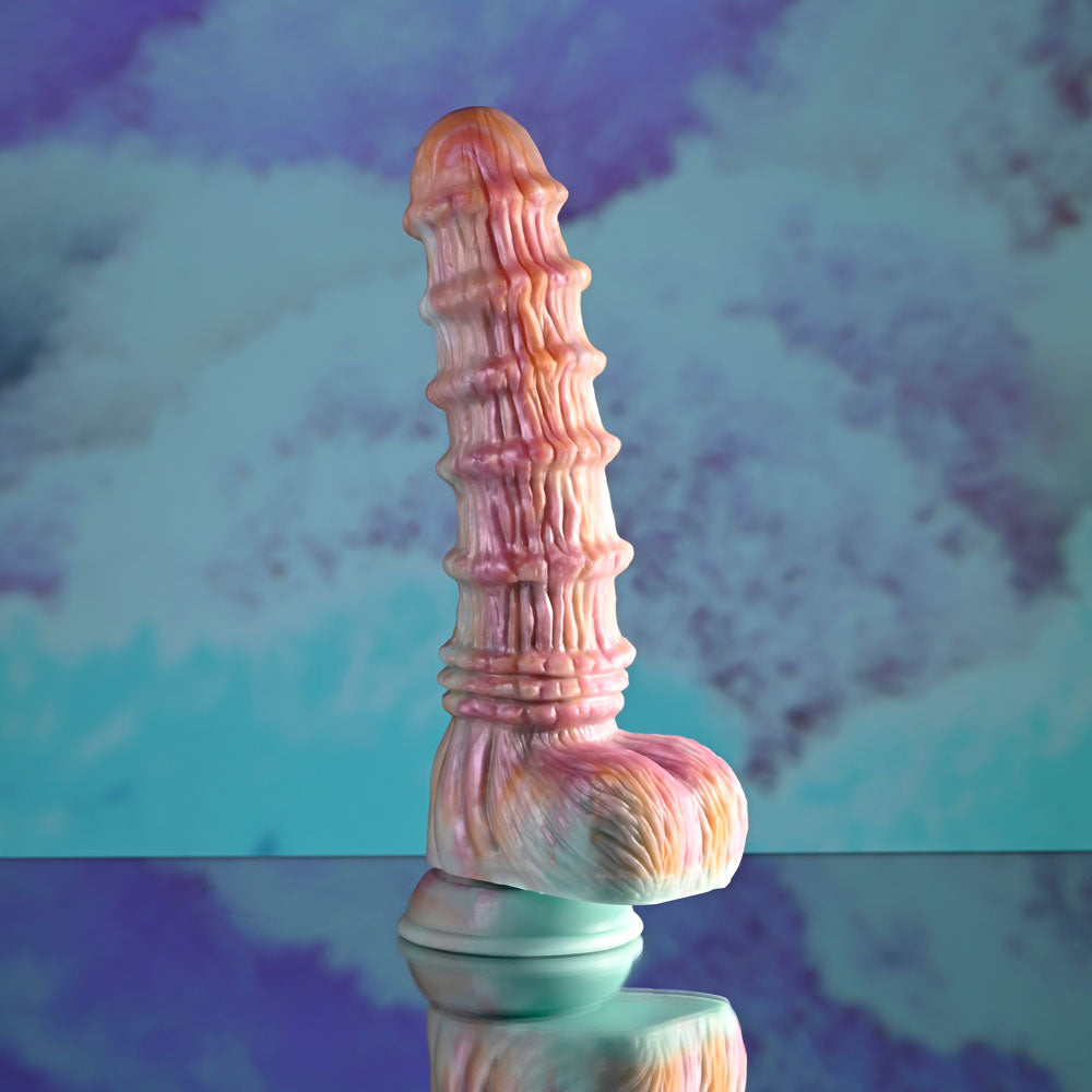 Evolved Fantasy Multicoloured 27.6 Cm Usb Rechargeable Vibrating Fantasy Dildo With Remote
