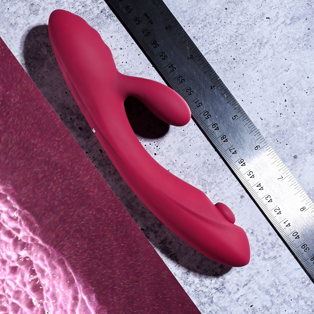 Evolved Jammin' G Burgundy 20.1 Cm Usb Rechargeable Rabbit Vibrator