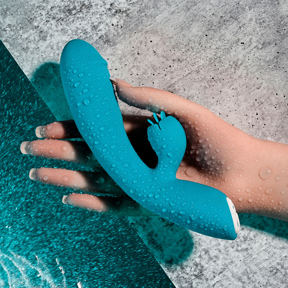 Evolved Fierce Flicker Blue 19.5 Cm Usb Rechargeable Rabbit Flicker Vibrator
