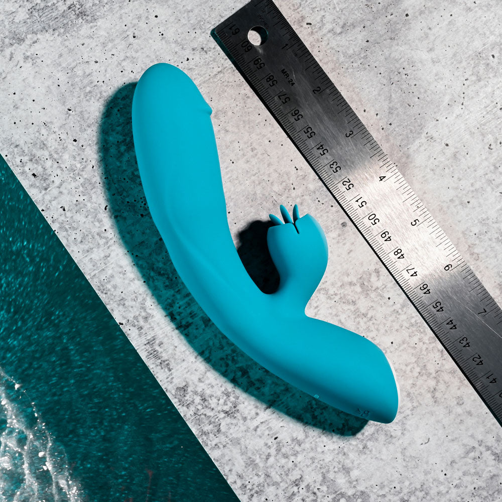 Evolved Fierce Flicker Blue 19.5 Cm Usb Rechargeable Rabbit Flicker Vibrator