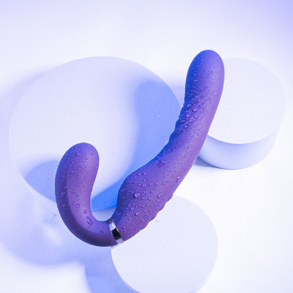 Evolved Share The Love Purple 22.9 Cm Usb Rechargeable Inflatable Strapless Strap On