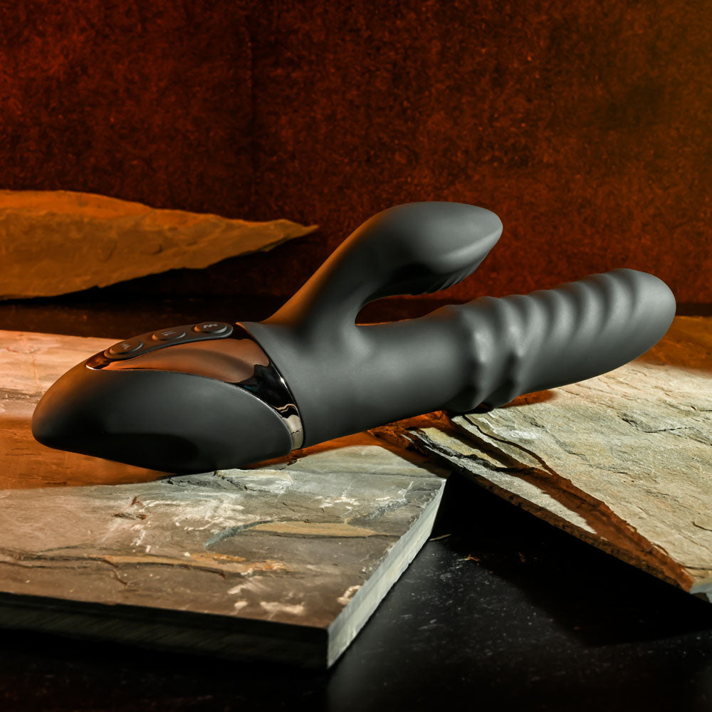 Evolved Ring It Home Black 23.8 Cm Usb Rechargeable Rabbit Vibrator