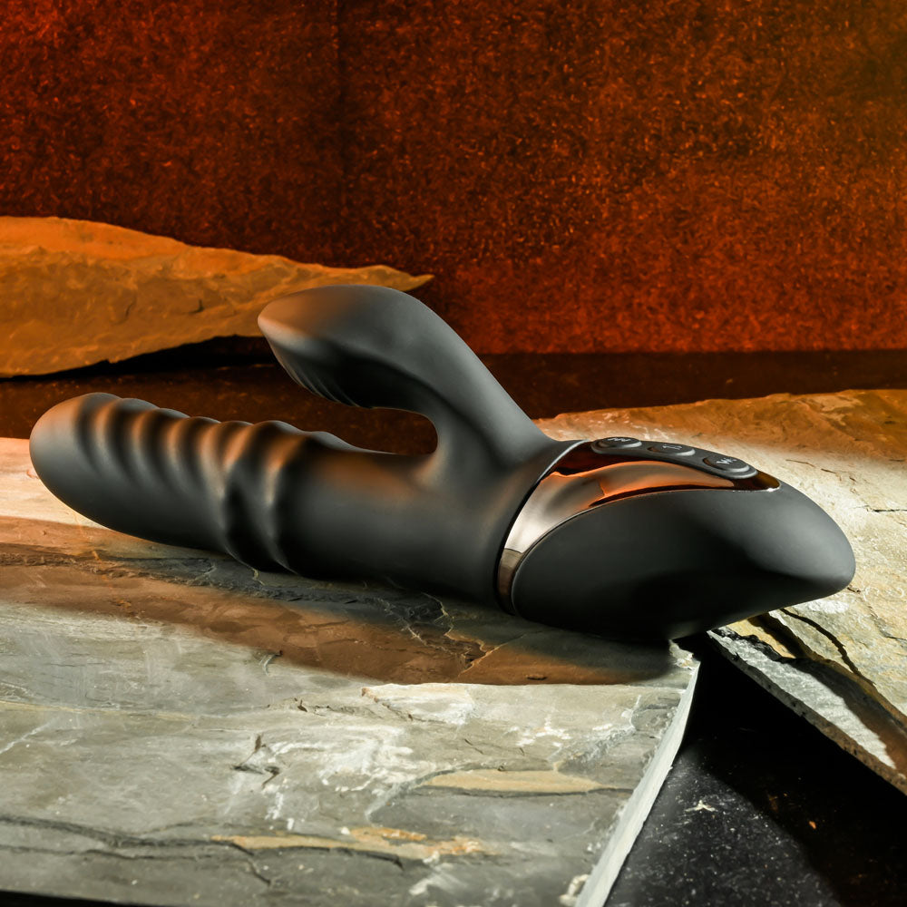 Evolved Ring It Home Black 23.8 Cm Usb Rechargeable Rabbit Vibrator