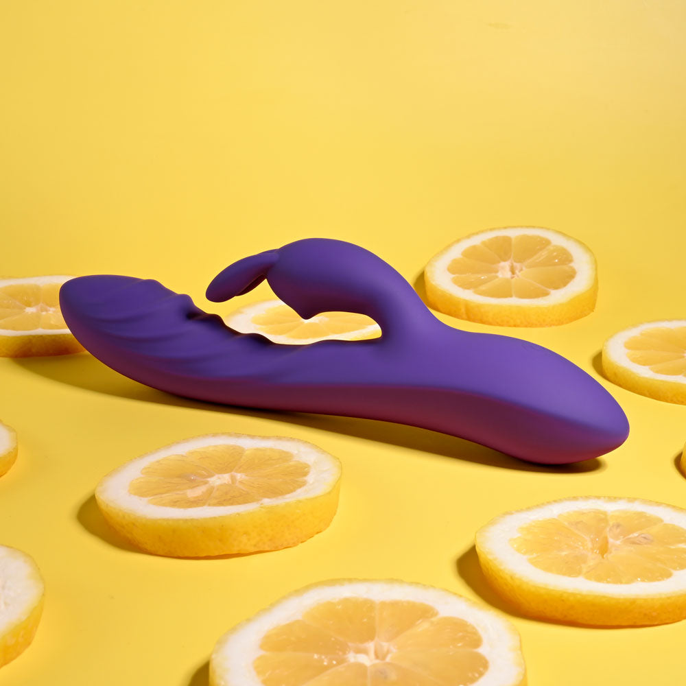 Evolved Wavy Rabbit Purple 20.6 Cm Usb Rechargeable Rabbit Vibrator