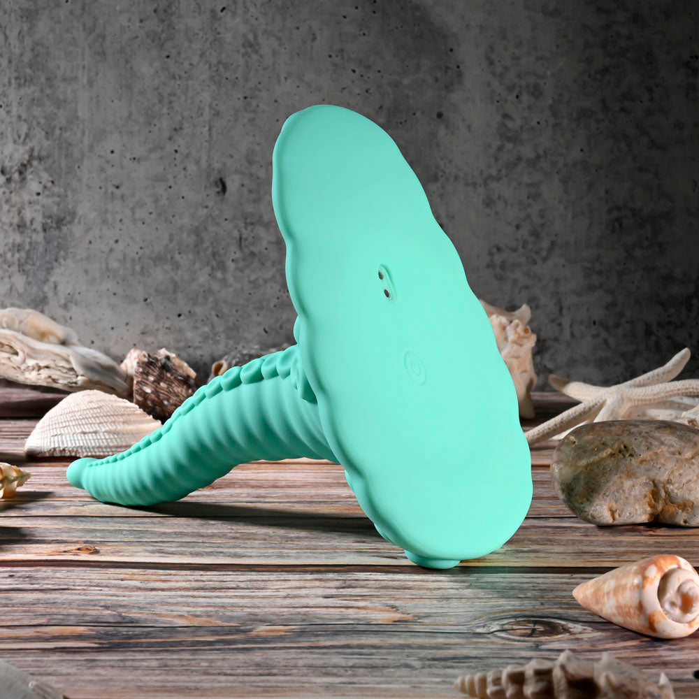 Evolved Tentacle Grinder Green Usb Rechargeable Fantasy Grinder Pad With Wireless Remote