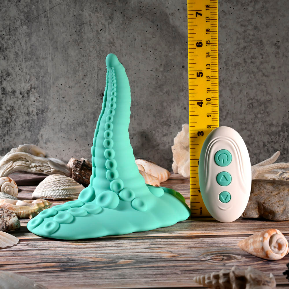 Evolved Tentacle Grinder Green Usb Rechargeable Fantasy Grinder Pad With Wireless Remote