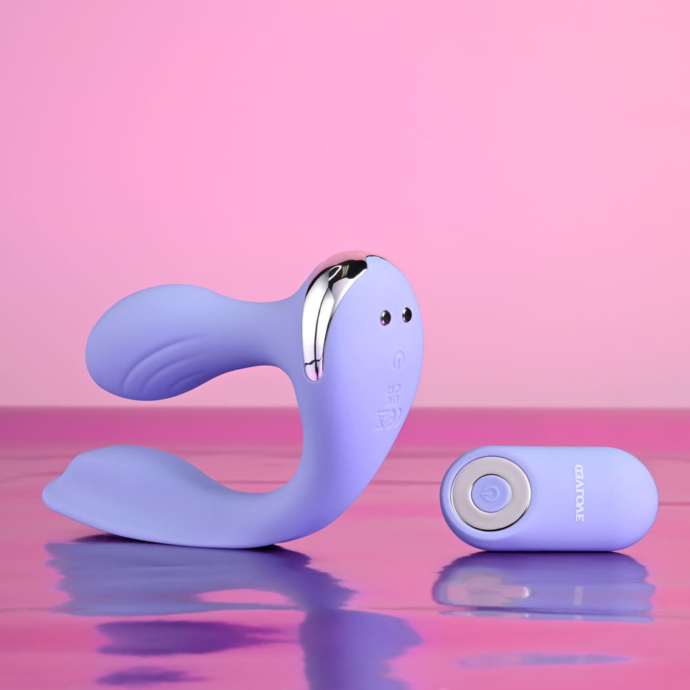 Evolved Every Way Play Purple 12.8 Cm Usb Rechargeable Rabbit Vibrator With Wireless Remote Control
