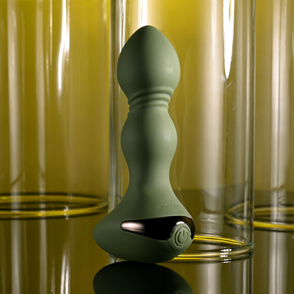 Evolved Lieutenant Green 12.2 Cm Usb Rechargeable Vibrating Butt Plug