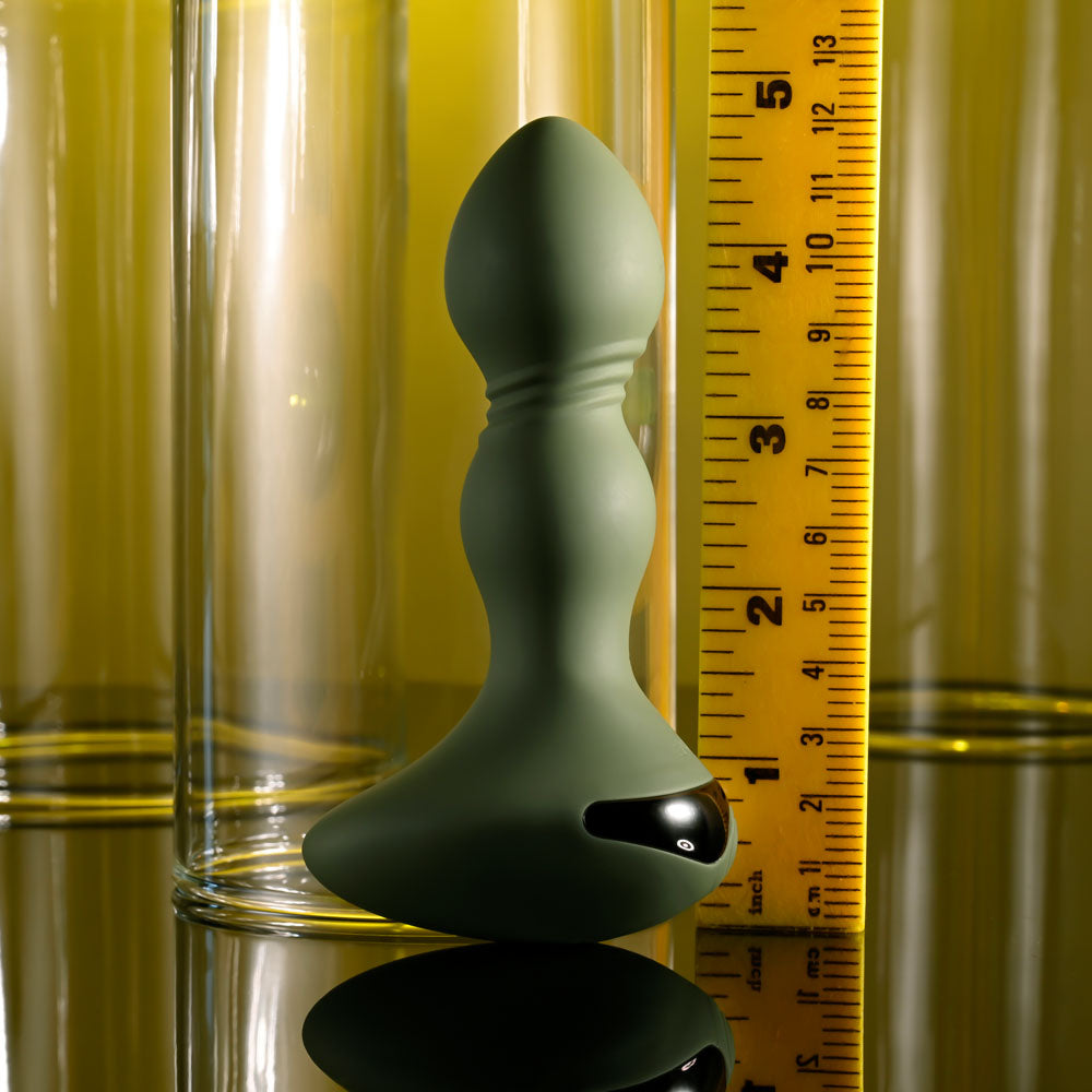 Evolved Lieutenant Green 12.2 Cm Usb Rechargeable Vibrating Butt Plug