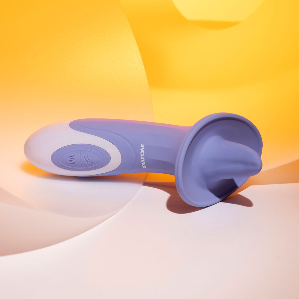 Evolved Lix & Kisses Purple 18.7 Cm Usb Rechargeable Flicking Tongue Stimulator