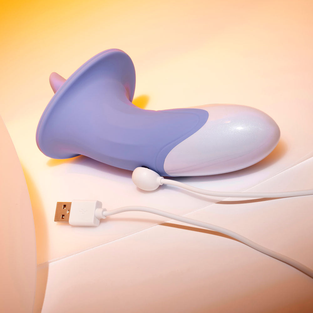 Evolved Lix & Kisses Purple 18.7 Cm Usb Rechargeable Flicking Tongue Stimulator