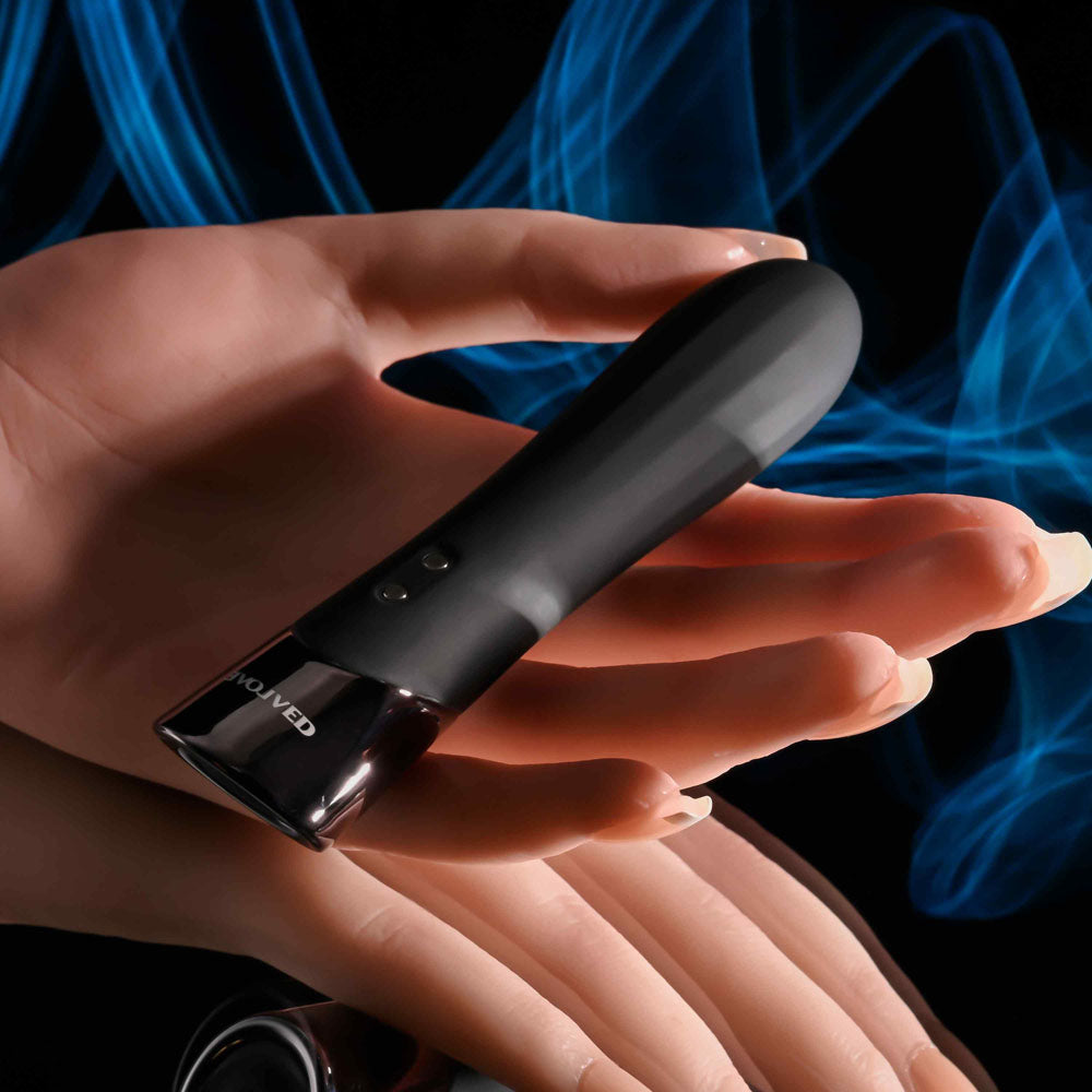 Evolved Back In Black Black 11.9 Cm Usb Rechargeable Bullet