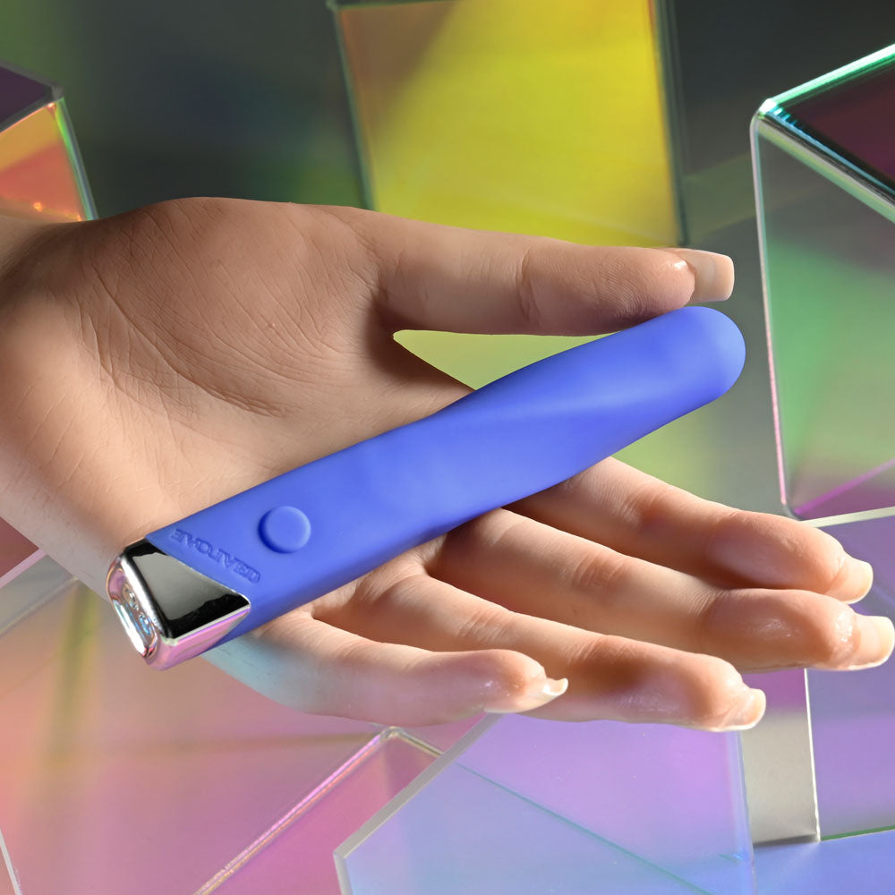 Evolved Twisted Temptation Blue 12 Cm Usb Rechargeable Bullet