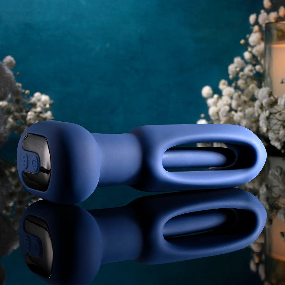 Evolved The Flapper Blue 14 Cm Usb Rechargeable Vibrating And Flapping Butt Plug With Remote