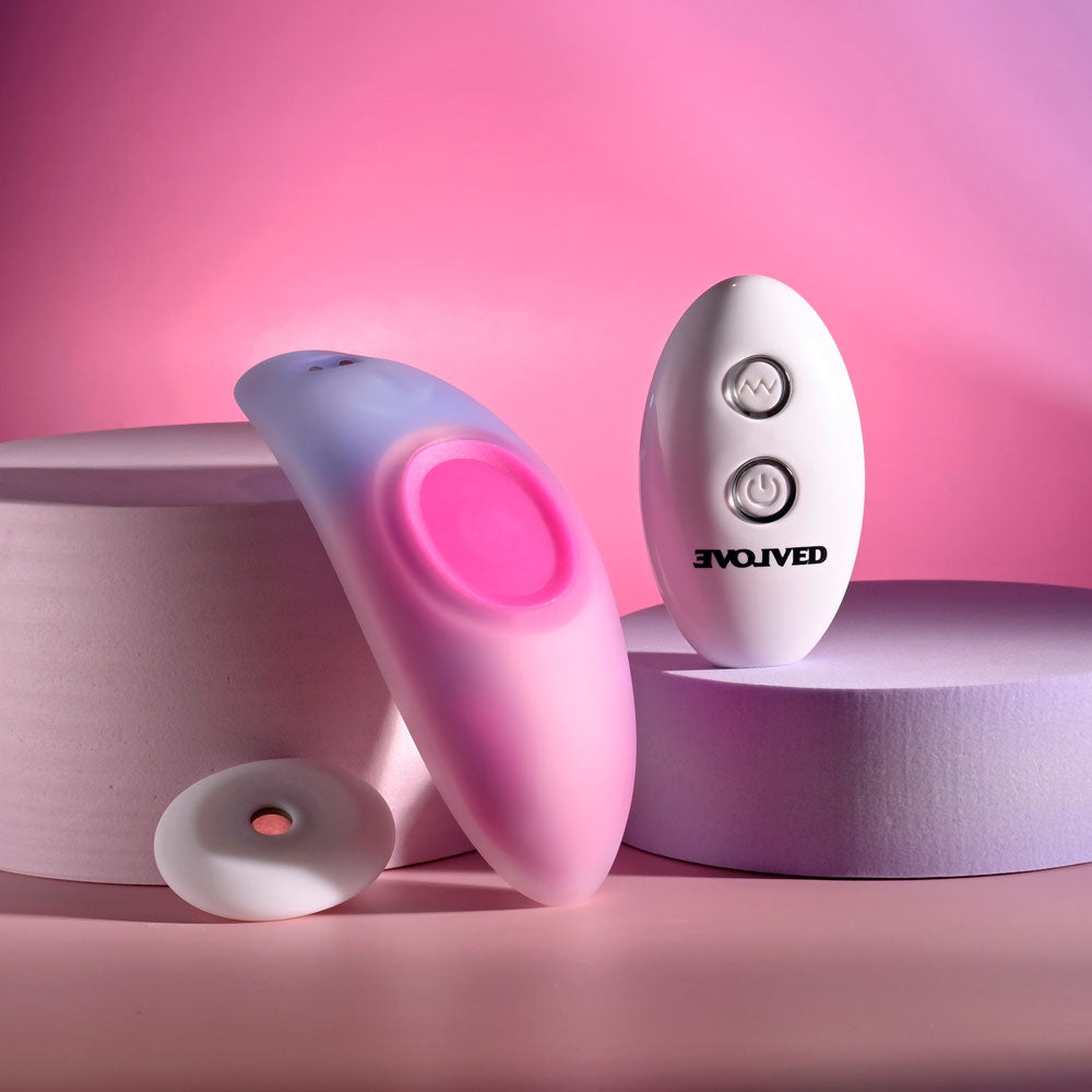 Evolved Paradise Panty Pink/Purple Usb Rechargeable Panty Vibrator With Remote Control