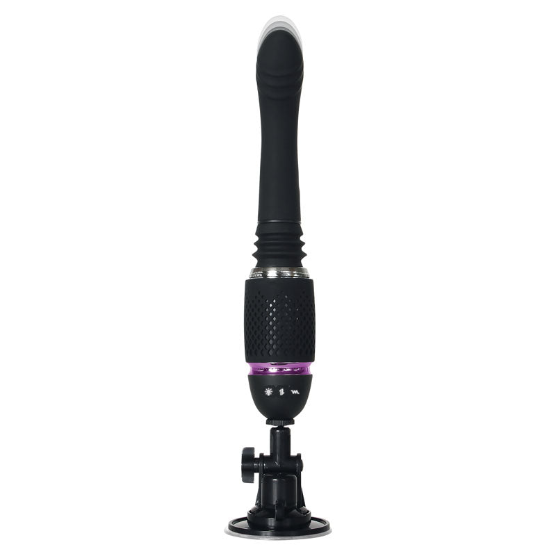 Evolved Thrust & Go Black 15 Cm Usb Rechargeable Thrusting Vibrator With Interchangable Shafts