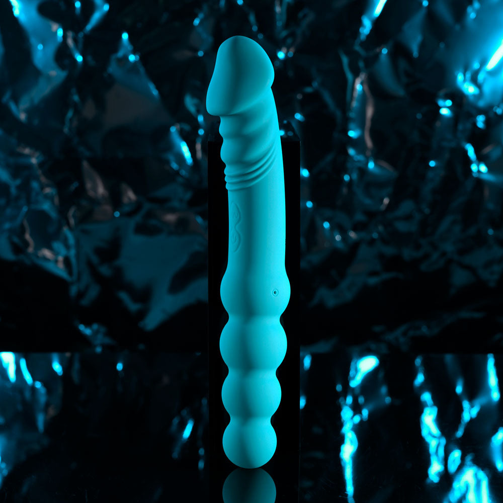 Evolved Flip Flop Blue 23.1 Cm Usb Rechargeable Dual Ended Vibrator