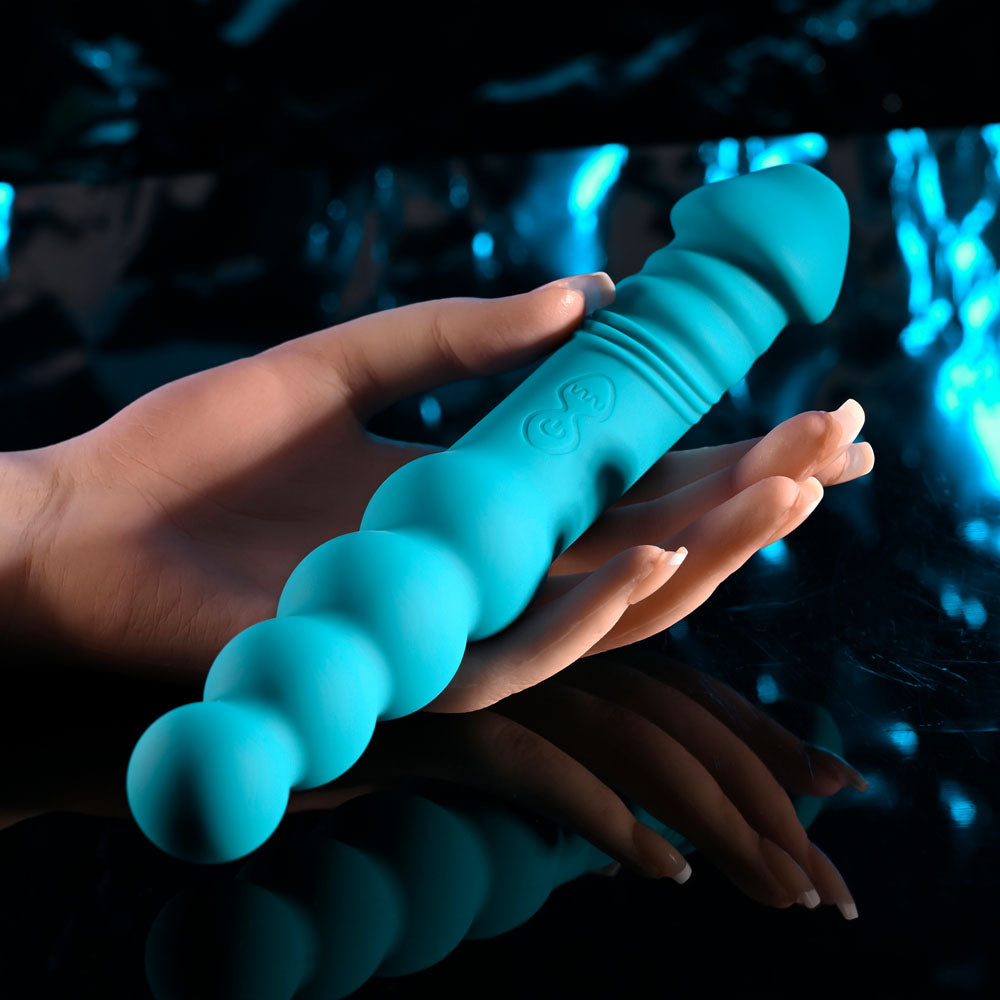 Evolved Flip Flop Blue 23.1 Cm Usb Rechargeable Dual Ended Vibrator