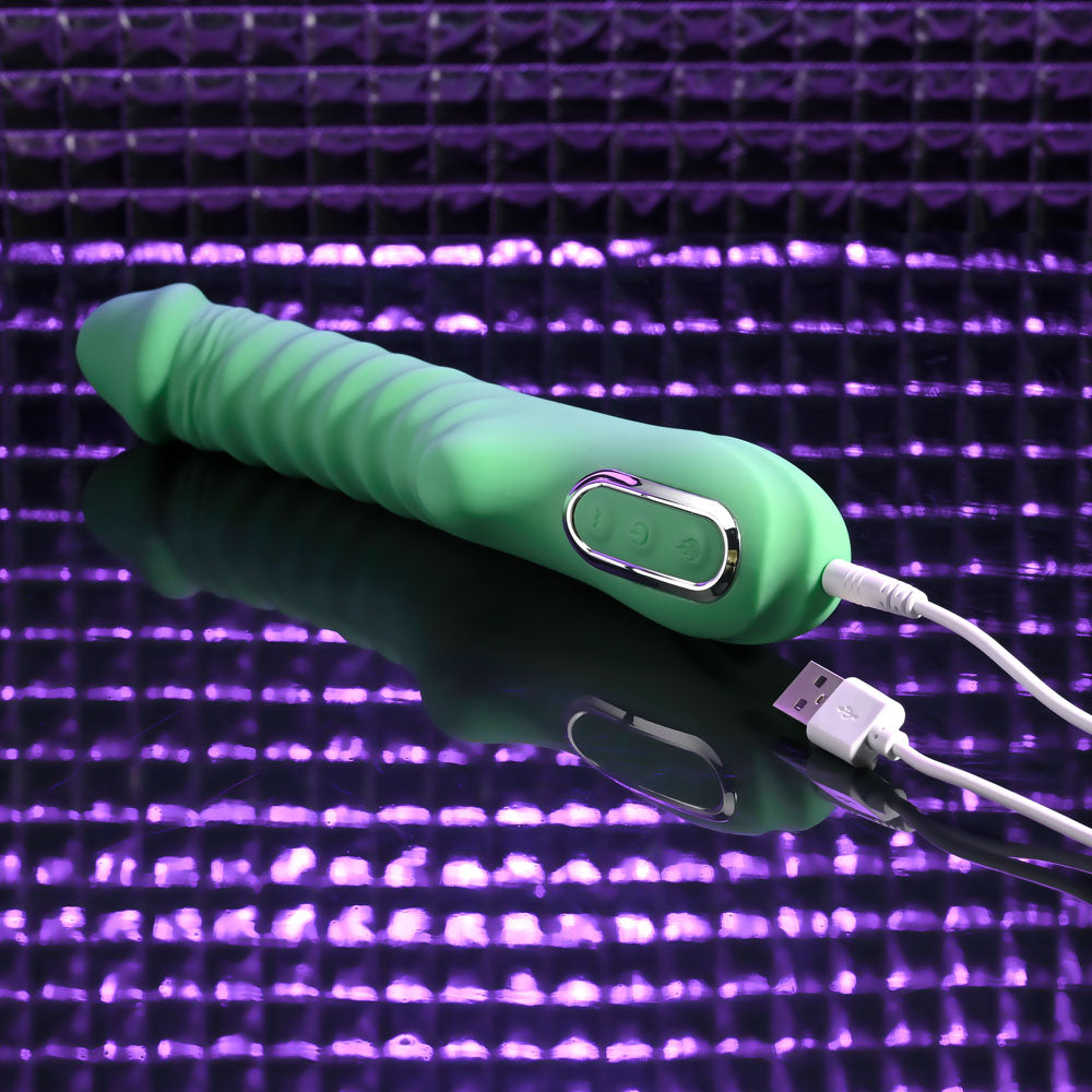 Evolved Full Throttle Mint Green 24.1 Cm Usb Rechargeable Vibrator