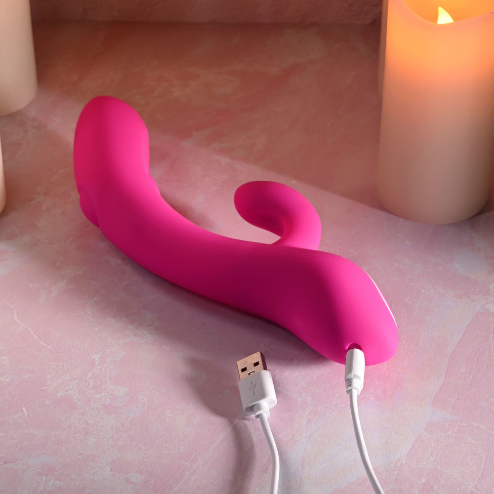 Evolved G Tapper Pink Usb Rechargeable Rabbit Vibrator