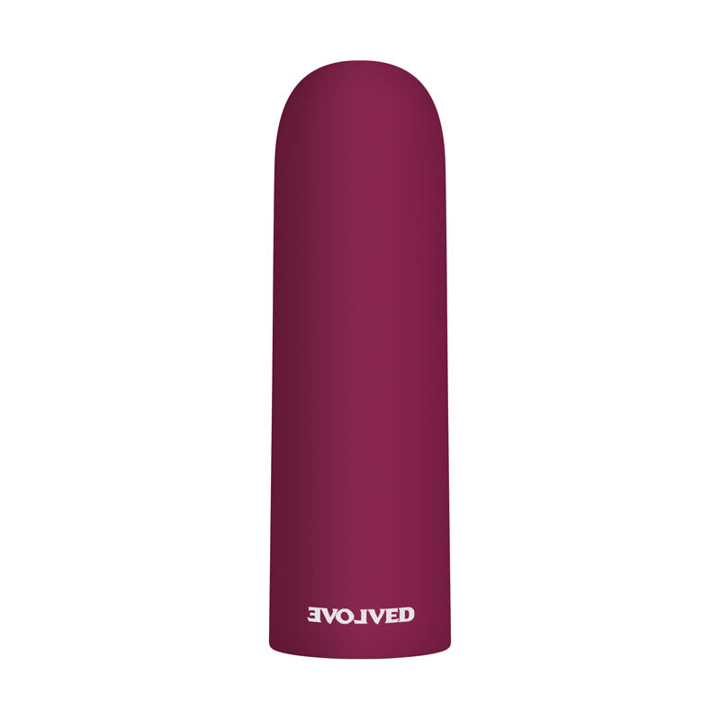 Evolved Mighty Thick Burgundy Red 9 Cm Usb Rechargeable Bullet
