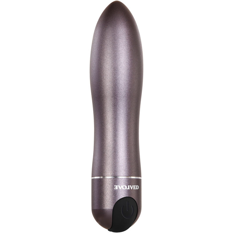 Evolved Travel Gasm Gray 9 Cm Usb Rechargeable Bullet With Travel Case