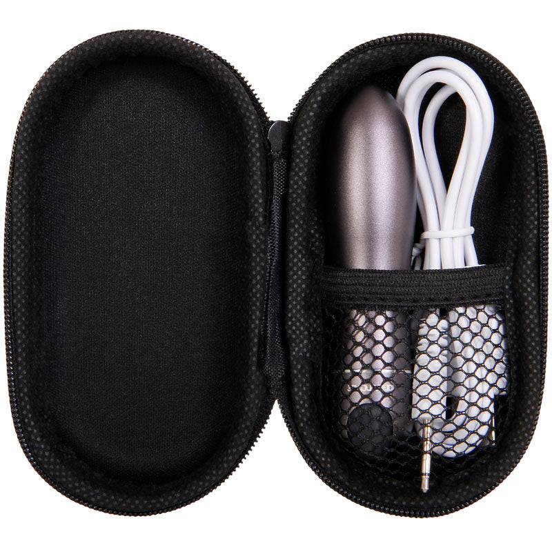 Evolved Travel Gasm Gray 9 Cm Usb Rechargeable Bullet With Travel Case