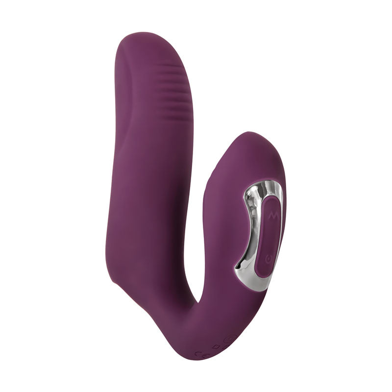 Evolved Helping Hand Purple Usb Rechargeable Dual Finger Stimulator