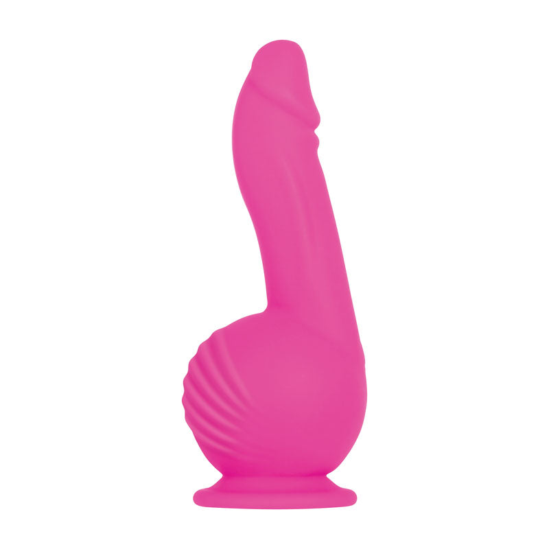 Evolved Ballistic Pink 19 Cm Usb Rechargeable Vibrating Dong With Balls Motor & Remote