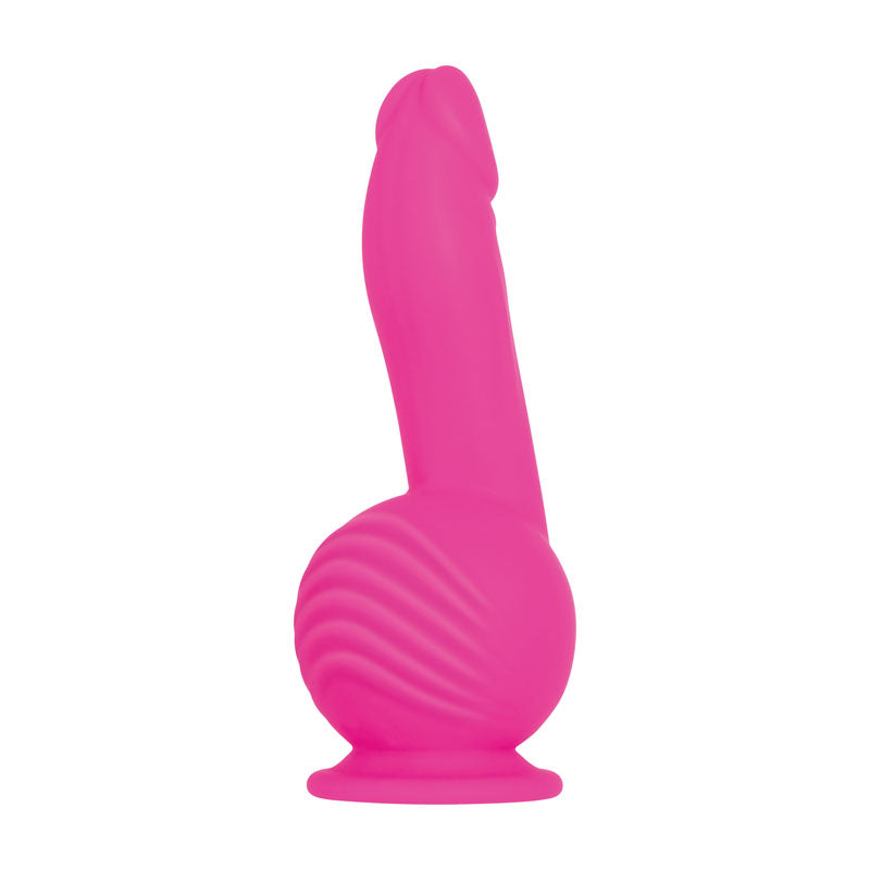 Evolved Ballistic Pink 19 Cm Usb Rechargeable Vibrating Dong With Balls Motor & Remote