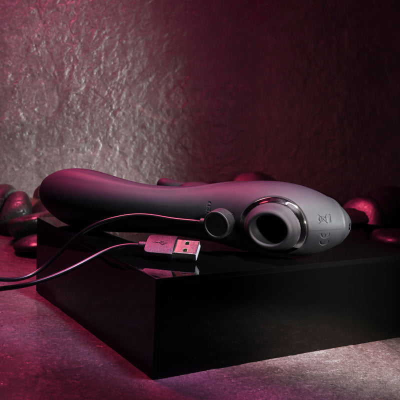 Evolved Rabbit Hole Black 21.2 Cm Usb Rechargeable Rabbit Vibrator