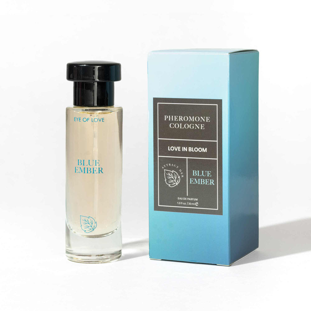Eye Of Love Love In Bloom Blue Ember Pheromone Cologne 30ml Citrus & Cedar Scented Pheromone Cologne For Men To Attract Women 30 Ml Spray