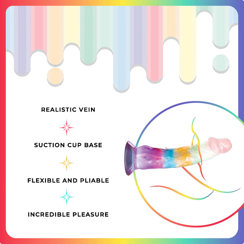 Jellido 16.5cm Dildo Clear Coloured 16.5 Cm Dildo