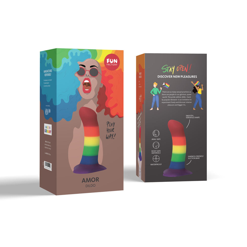 Fun Factory Amor Rainbow Rainbow 14.6 Cm Dildo