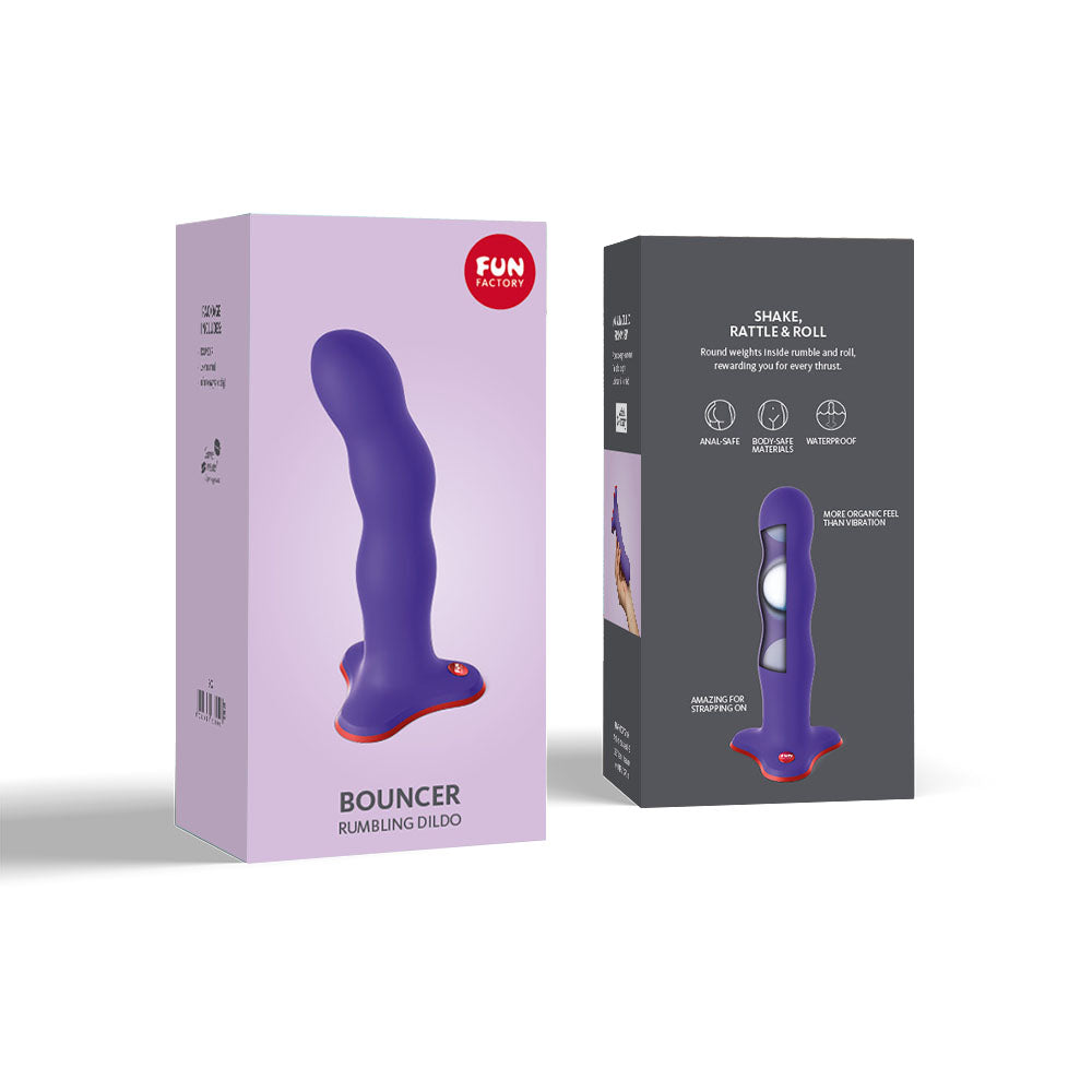 Fun Factory Bouncer Flashy Purple Flashy Purple 18.5 Cm Dildo