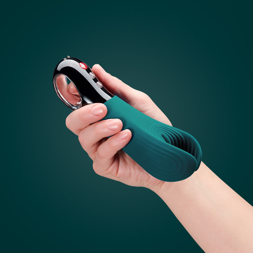 Fun Factory Manta Deep Sea Blue Black Deep Sea Blue 18 Cm Usb Rechargeable Mens & Couples Vibrator