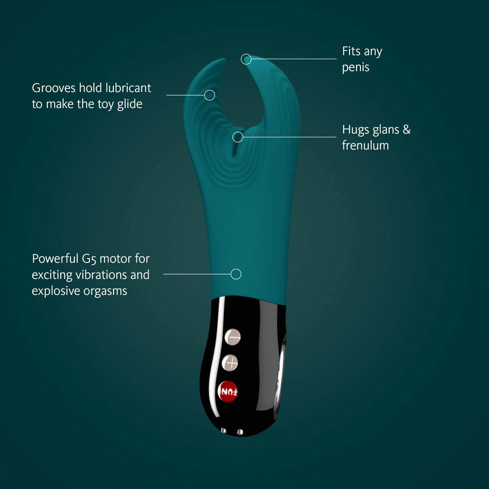 Fun Factory Manta Deep Sea Blue Black Deep Sea Blue 18 Cm Usb Rechargeable Mens & Couples Vibrator