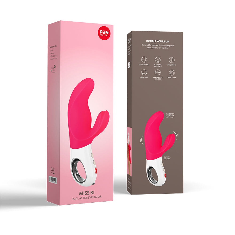 Fun Factory Miss Bi Pink Pink 17 Cm Usb Rechargeable Rabbit Vibrator
