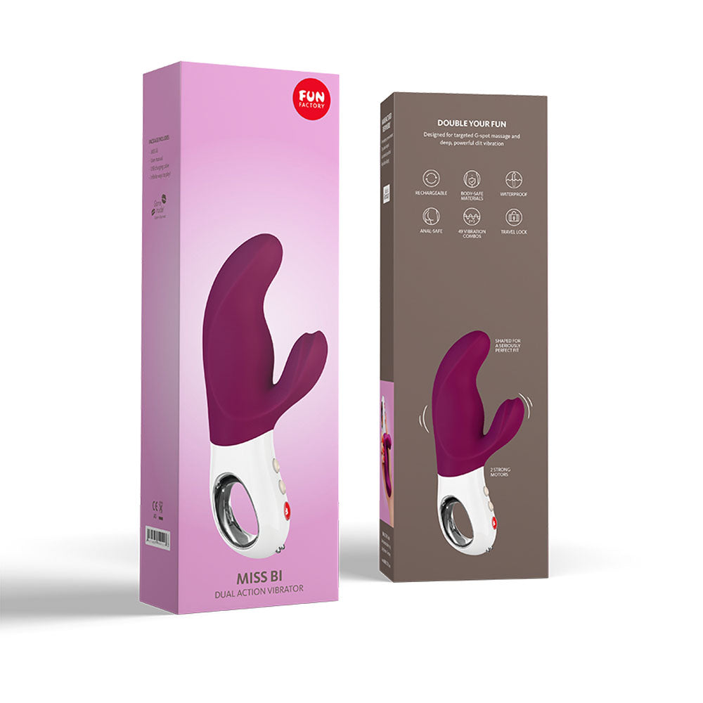 Fun Factory Miss Bi Grape Grape 17 Cm Usb Rechargeable Rabbit Vibrator