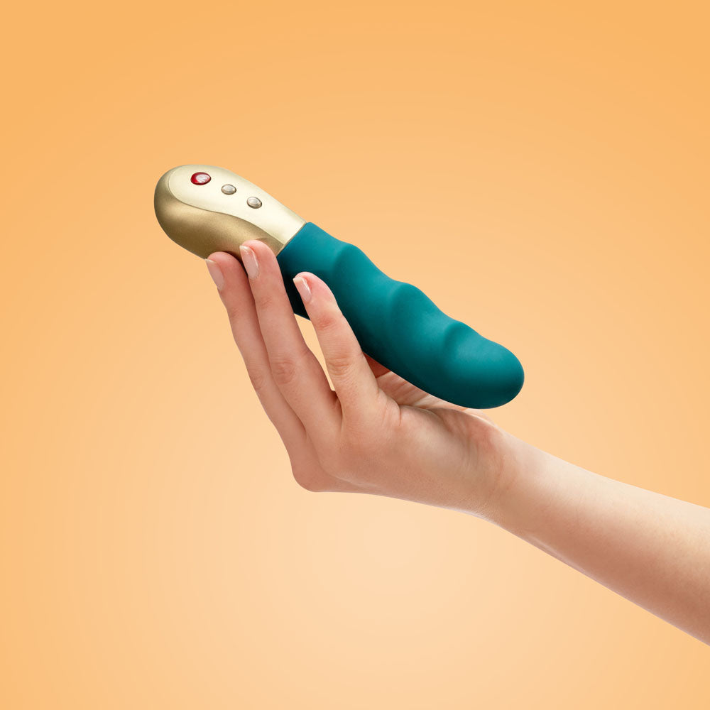 Fun Factory Stronic Petite Deep Sea Blue Deep Sea Blue 17 Cm Usb Rechargeable Thrusting Vibrator