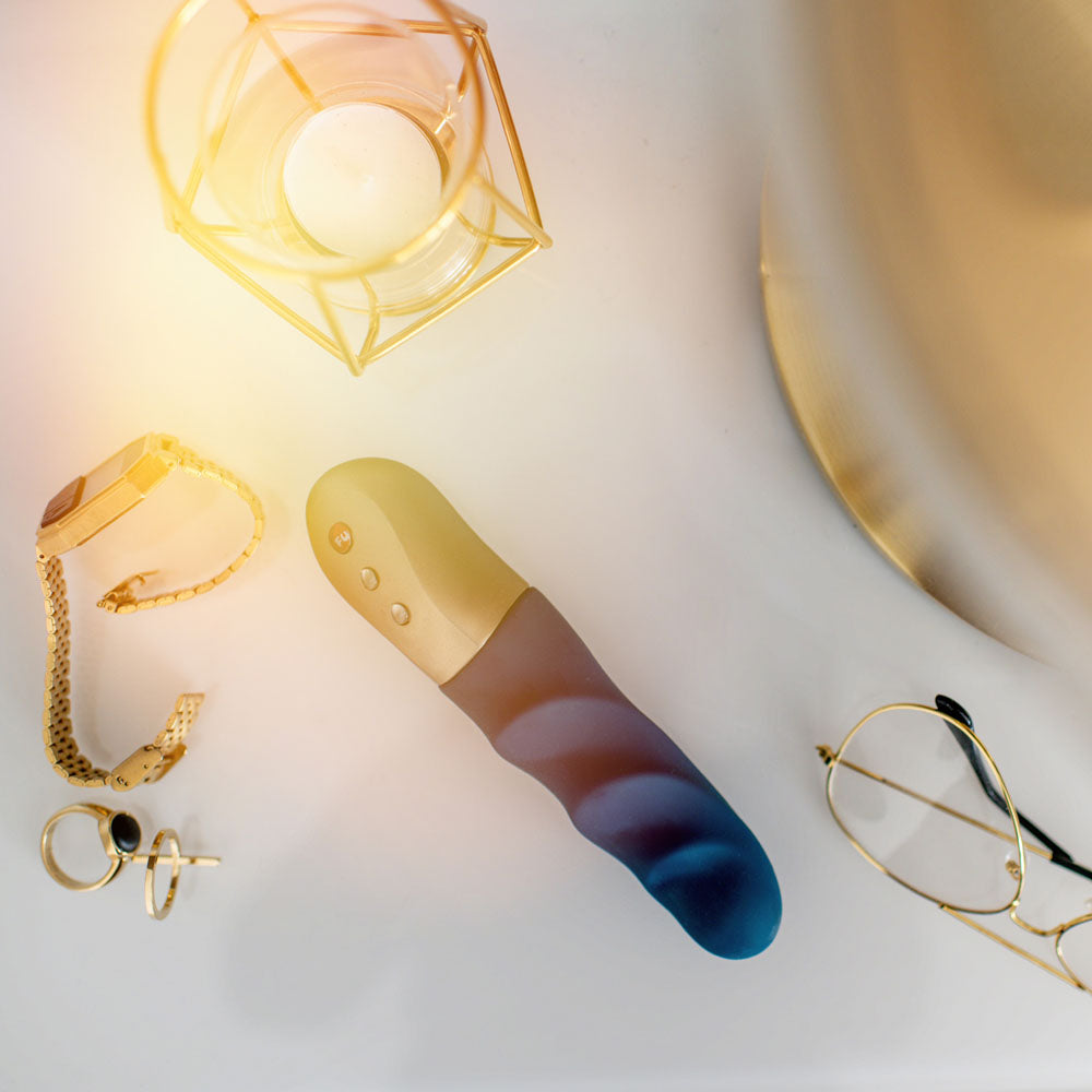 Fun Factory Stronic Petite Deep Sea Blue Deep Sea Blue 17 Cm Usb Rechargeable Thrusting Vibrator