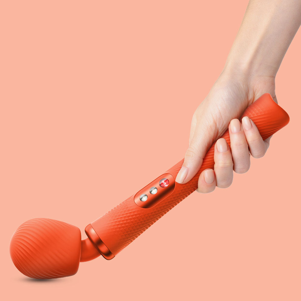 Fun Factory Vim Sunrise Orange Sunset Orange 31.3 Cm Usb Rechargeable Massager Wand