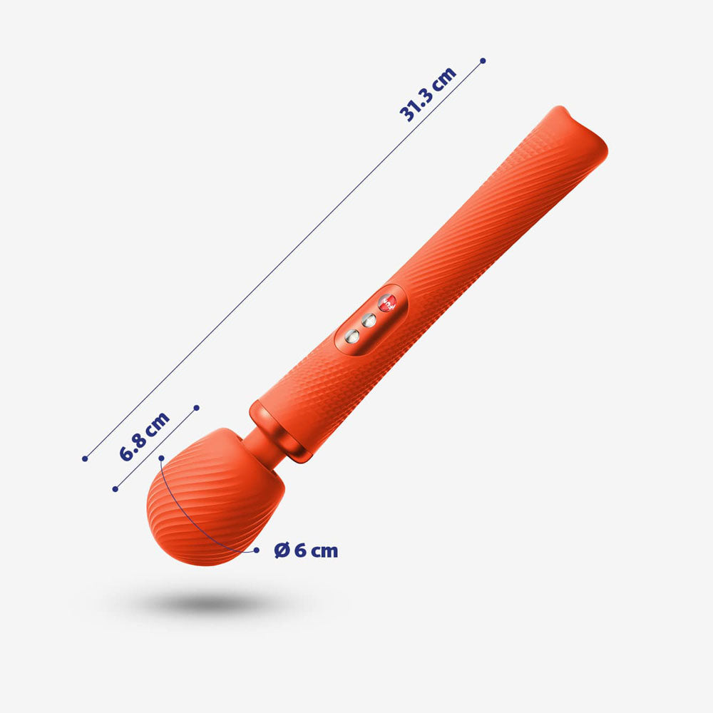 Fun Factory Vim Sunrise Orange Sunset Orange 31.3 Cm Usb Rechargeable Massager Wand