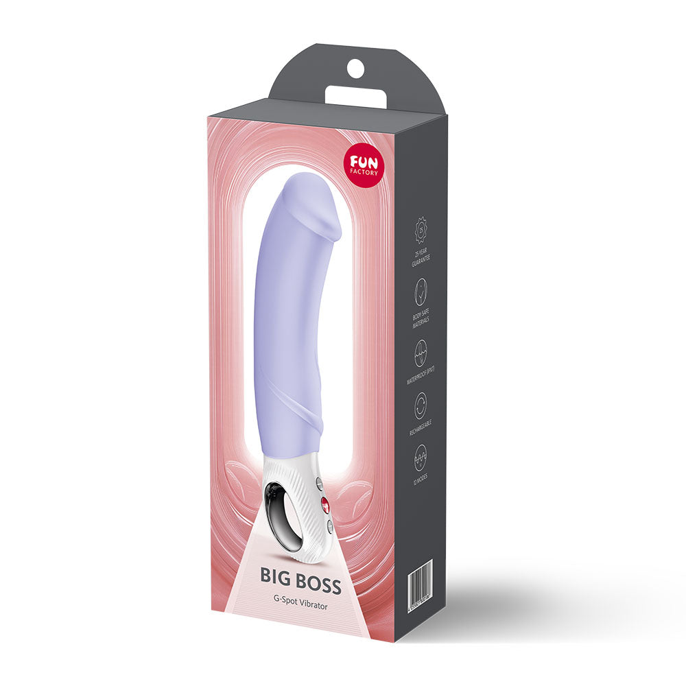 Fun Factory Big Boss Purple Purple 22.9 Cm Usb C Rechargeable Vibrator