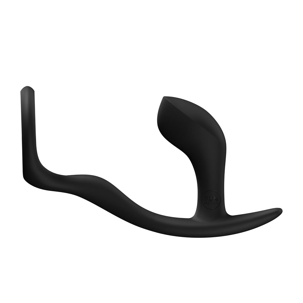 Fun Factory Bootie Ring Black Black 14.7 Cm Anal Plug With Cock Ring