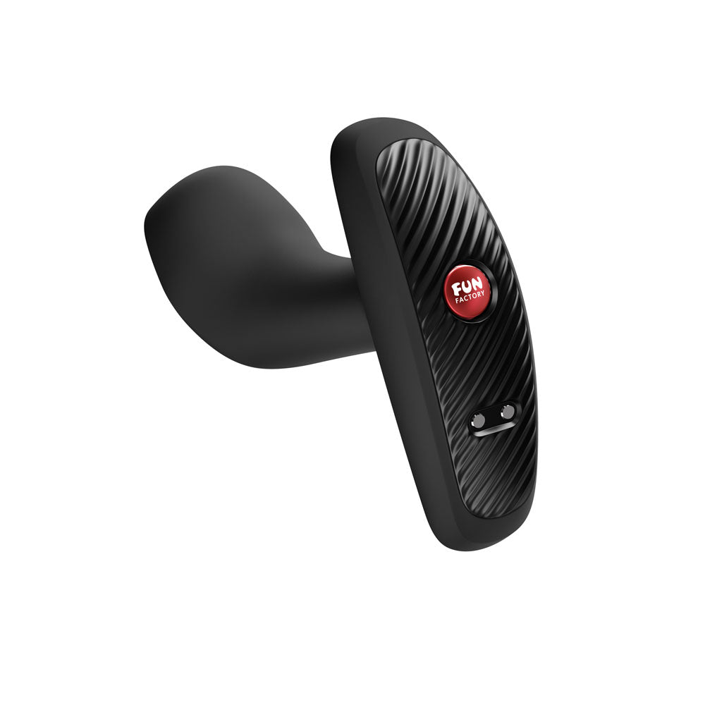 Fun Factory Booty Vibe Black Black 9.7 Cm Usb C Rechargeable Vibrating Anal Plug