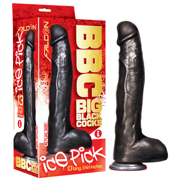 Bbc (Big Black Cocks) Ice Pick Black 33 Cm (13'') Dong