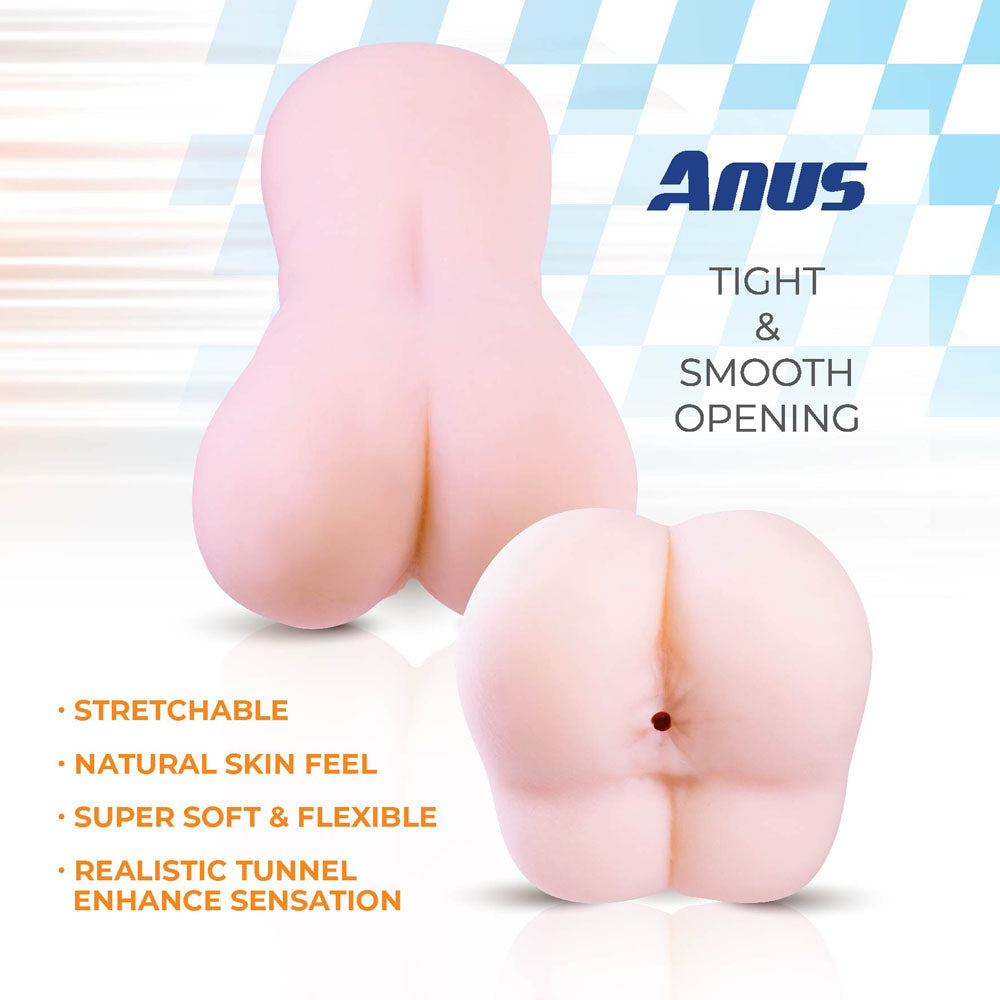 Bulky Sip Flesh Mini Doggy Style Stroker