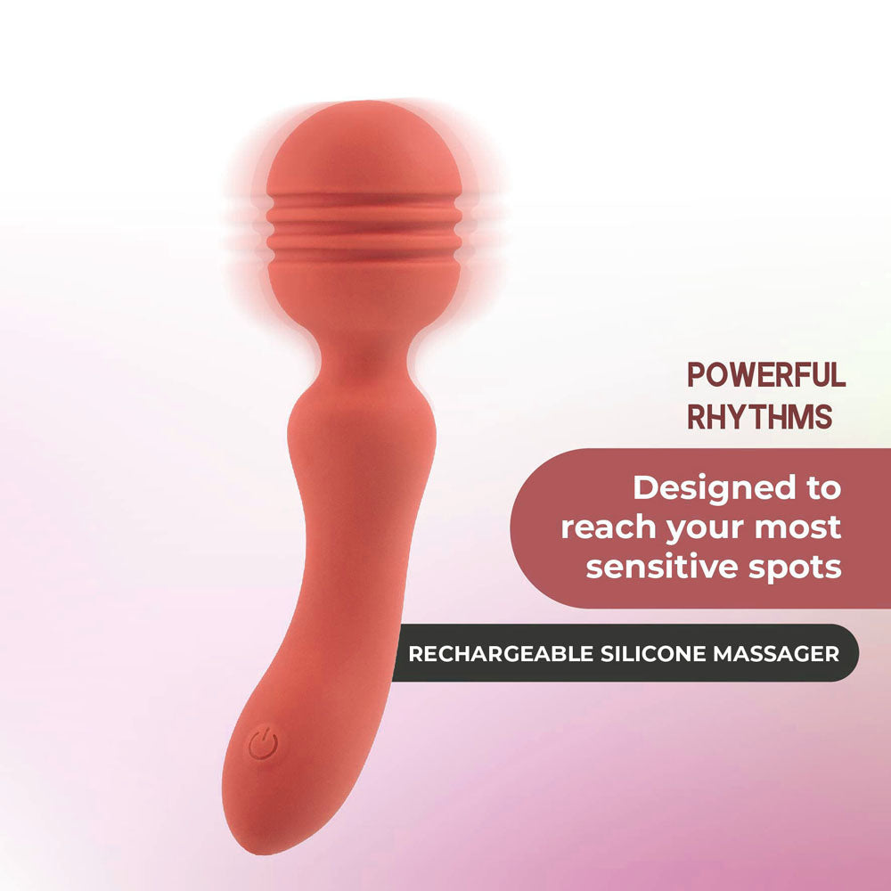 Xciter Orange Orange 16.5 Cm Usb Rechargeable Massage Wand